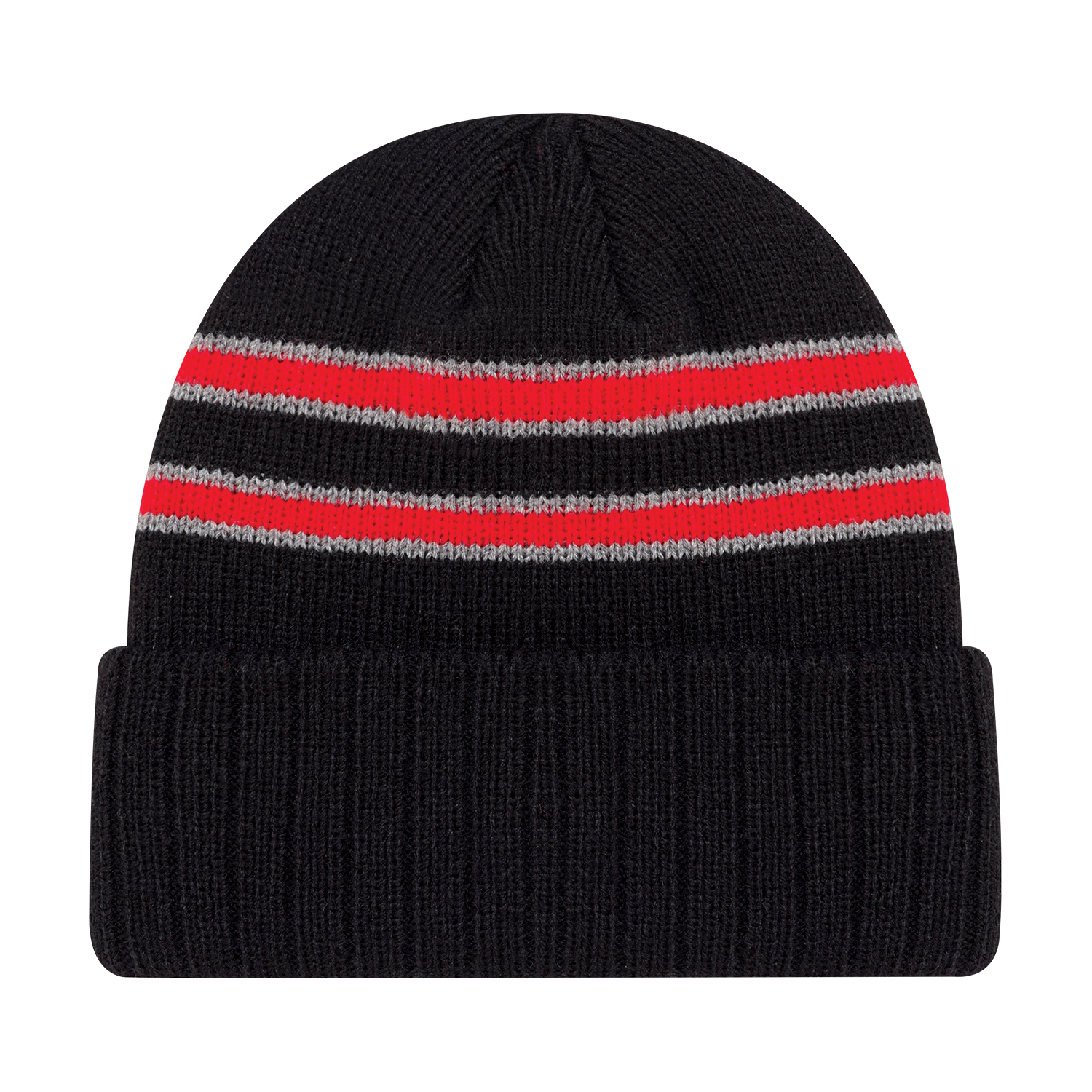 Cuff Toque — Stripe rib knit/Cable rib knit — AJM 9W198M - Image 6