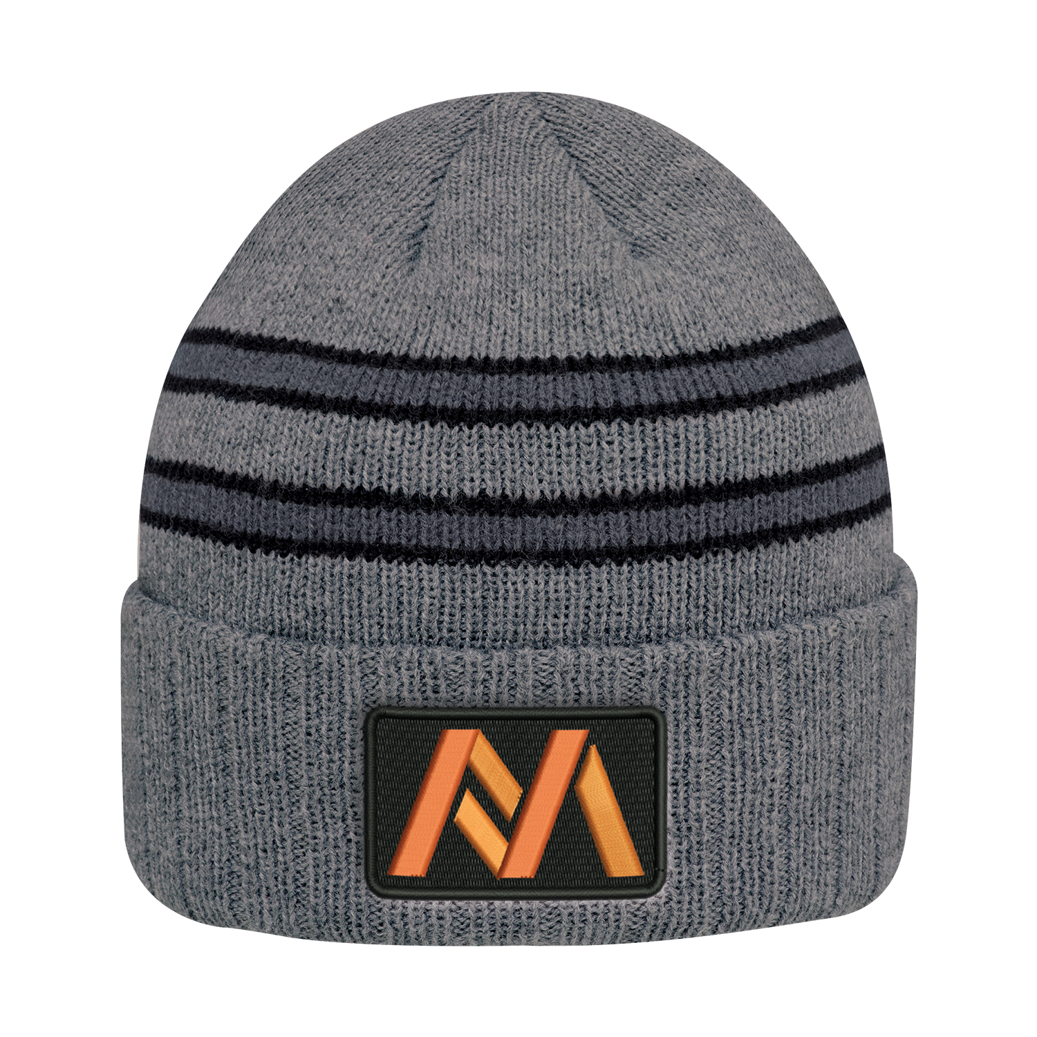 Cuff Toque — Stripe rib knit/Cable rib knit — AJM 9W198M