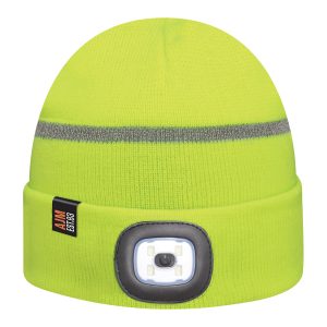 Cuff Toque with LED Light (Reflective, Safety) — Rib knit — AJM 9X190M