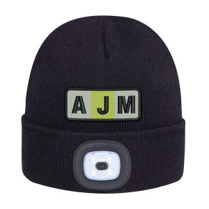 Cuff Toque with LED Light — Rib knit — AJM 9X539M