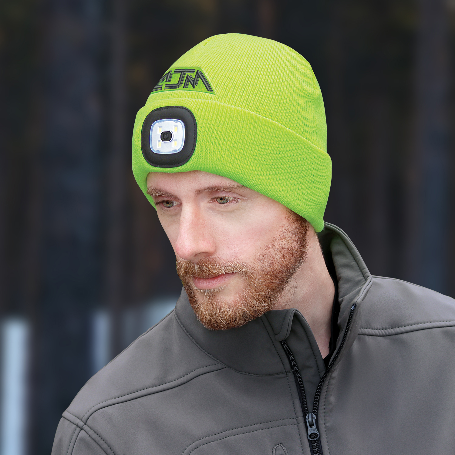 Cuff Toque with LED Light — Rib knit — AJM 9X539M - Image 4