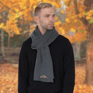Alternative view of Oversized Scarf — Chunky rib knit — AJM 9Z650M