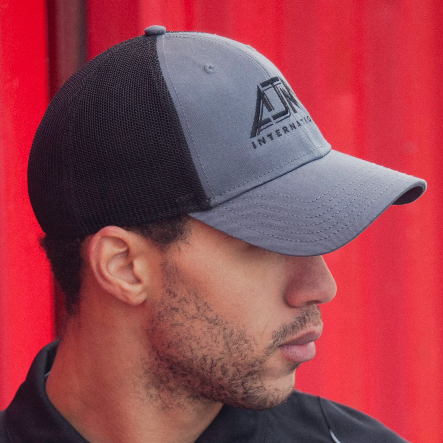 6 Panel Constructed Contour (Mesh Back, A-Class, A-Flex) Cap — AJM AC5025 - Image 2