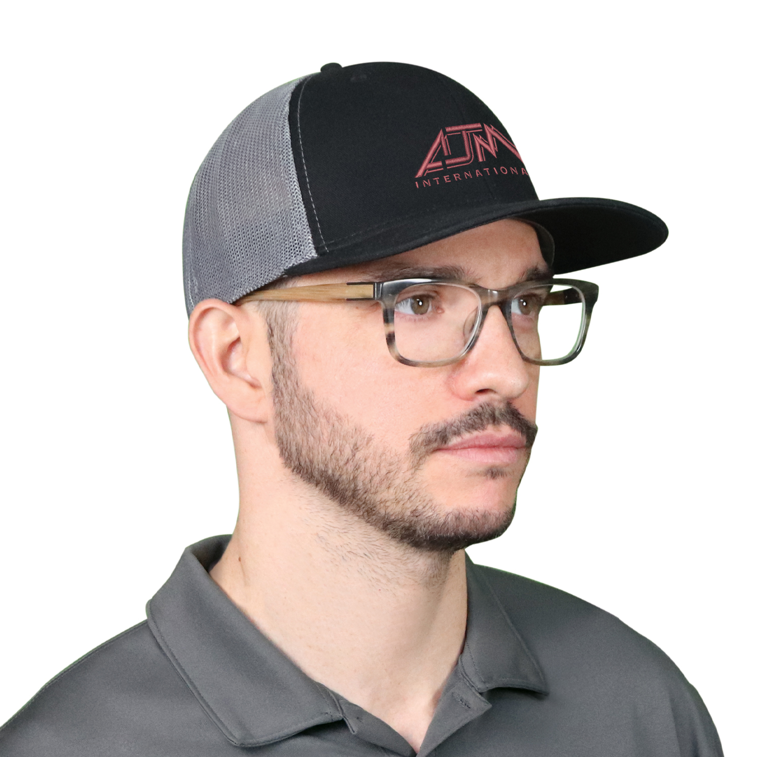 6 Panel Constructed Pro-Round (Mesh Back, A-Class, A-Flex) Cap — AJM AC5809 - Image 8