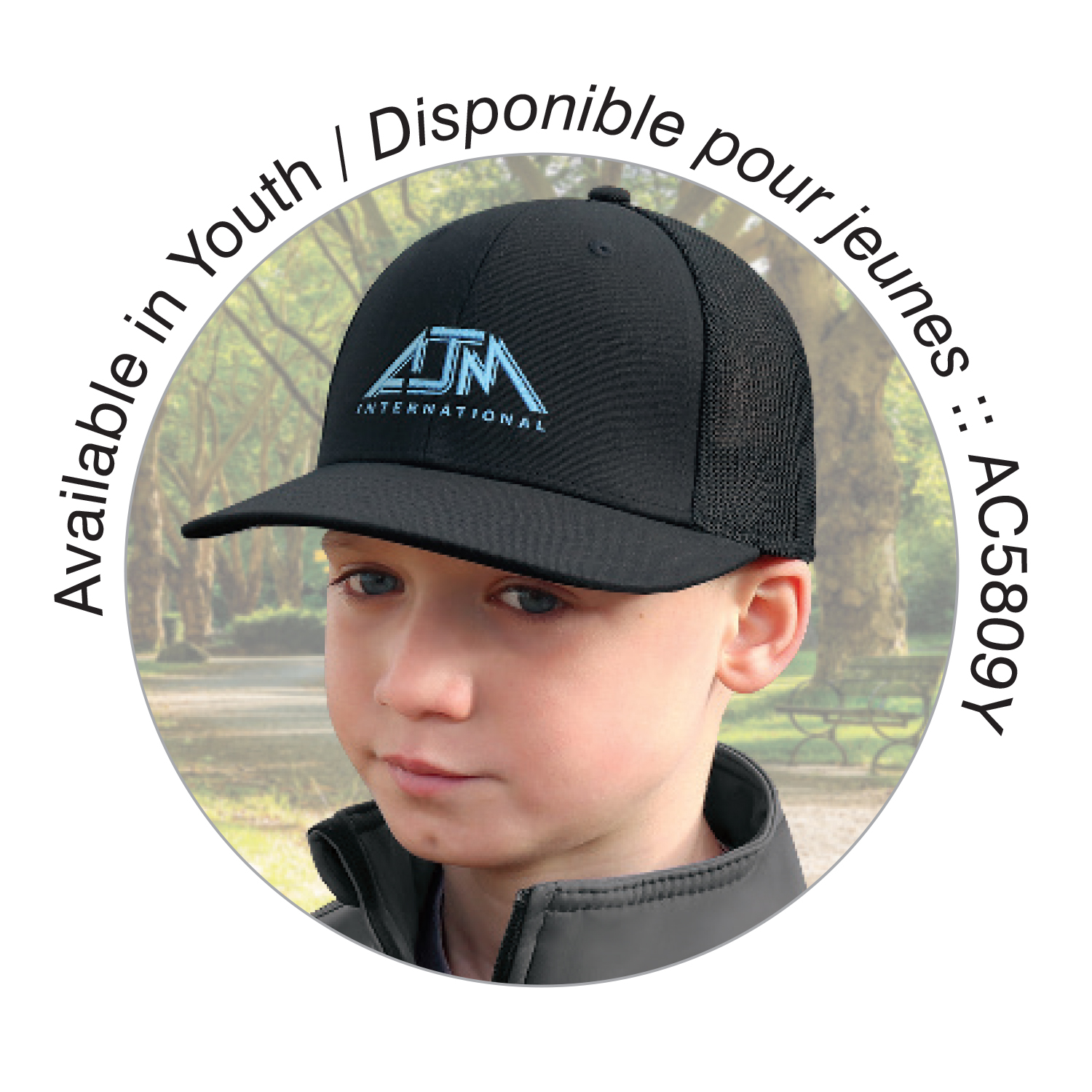 6 Panel Constructed Pro-Round (Mesh Back, A-Class, A-Flex) Cap — AJM AC5809 - Image 9