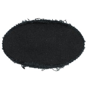 Oval frayed patch — AJM P1006V