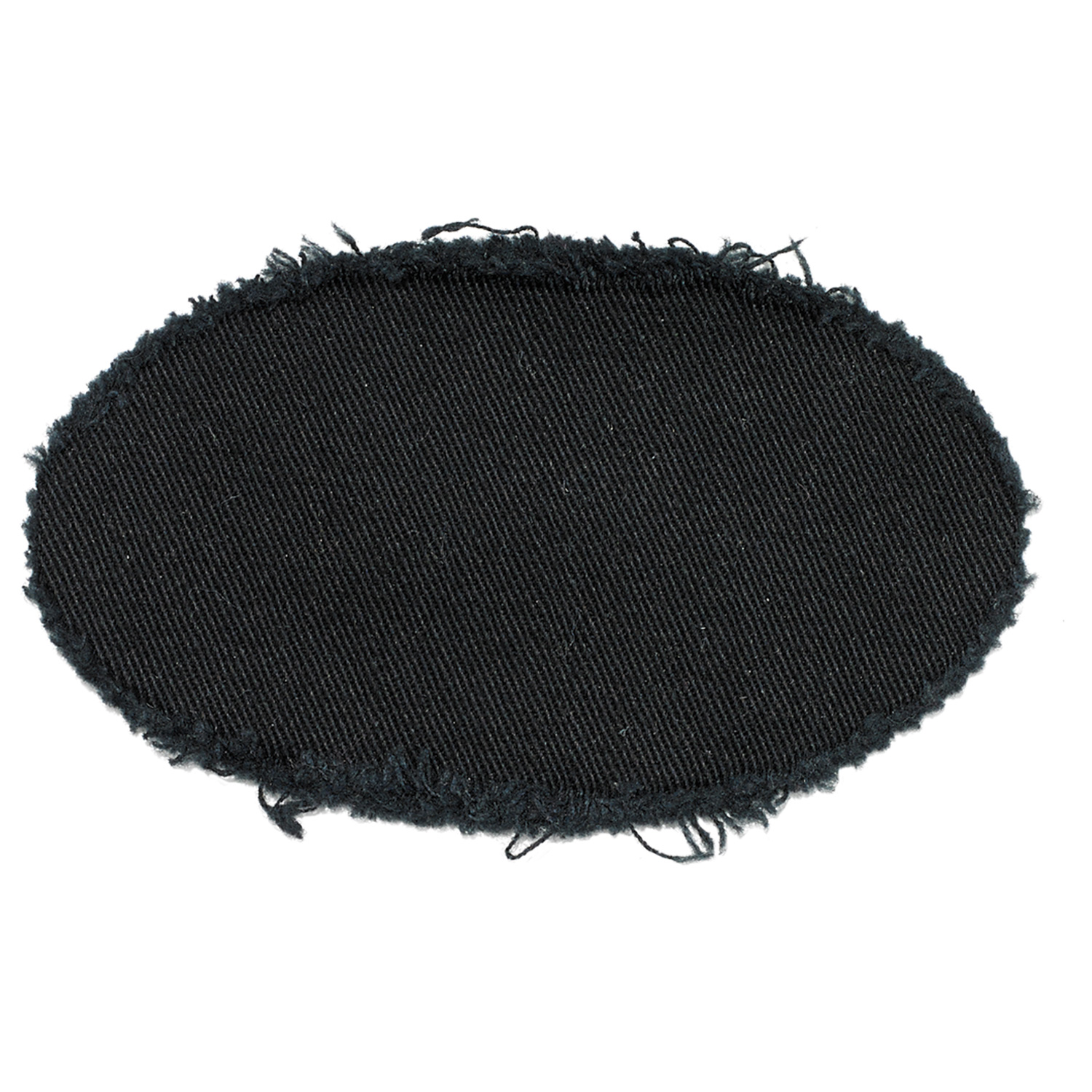 Oval frayed patch — AJM P1006V