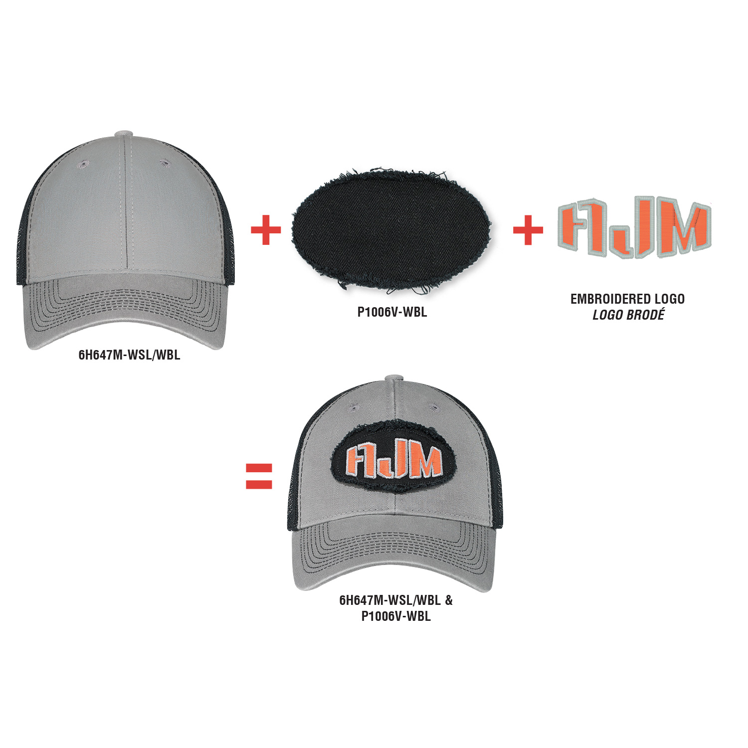 Oval frayed patch — AJM P1006V - Image 3
