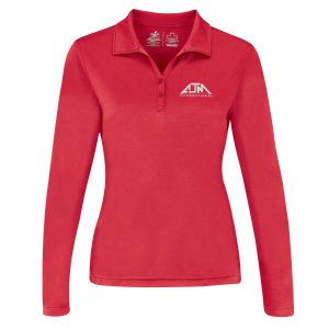 Women's Performance Long Sleeve Polo — AJM PF2900