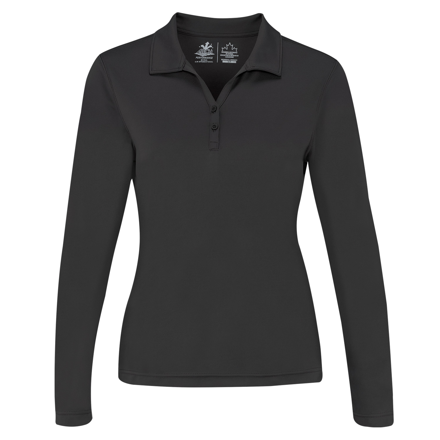 Women's Performance Long Sleeve Polo — AJM PF2900 - Image 7