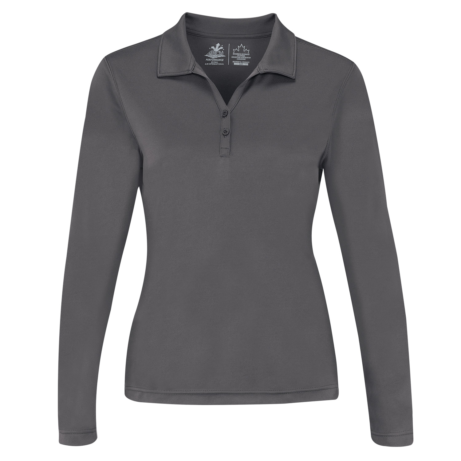 Women's Performance Long Sleeve Polo — AJM PF2900 - Image 9