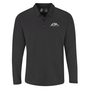 Men's Performance Long Sleeve Polo — AJM PM1901