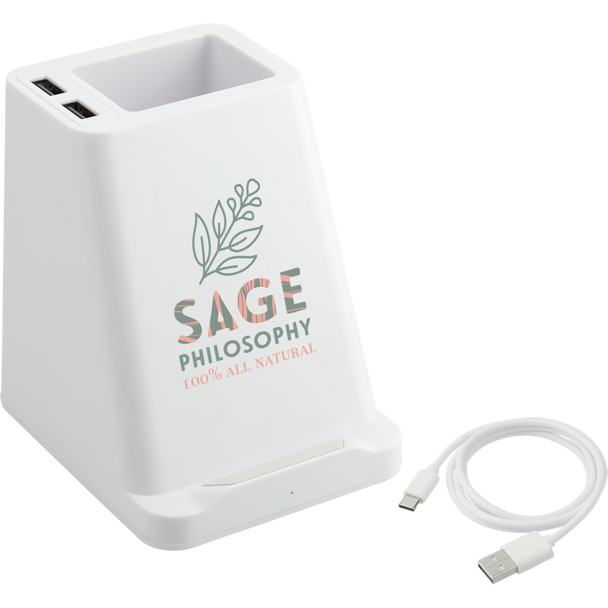 Wireless Charging Pen Holder w/ Dual Outputs - Image 9