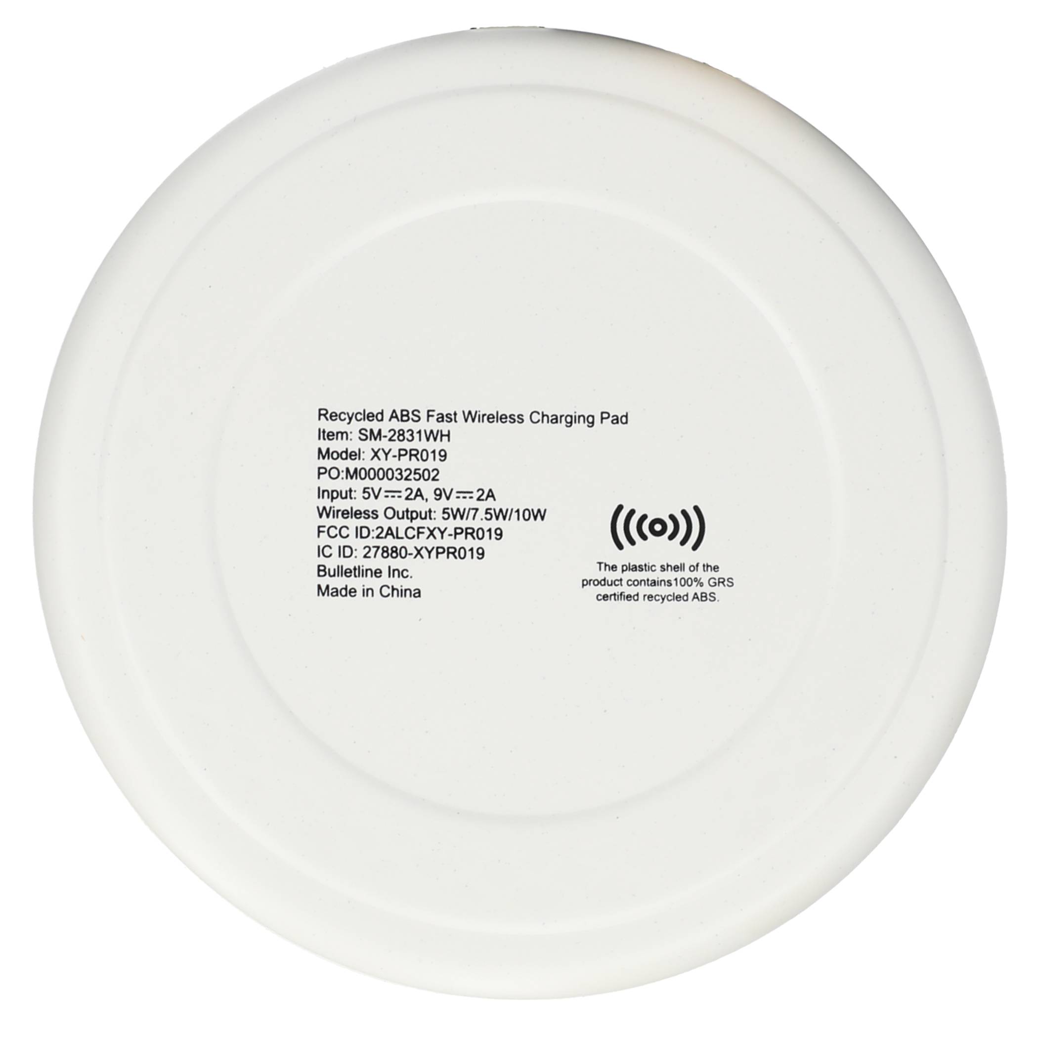Recycled ABS Fast Wireless Charging Pad - Image 5