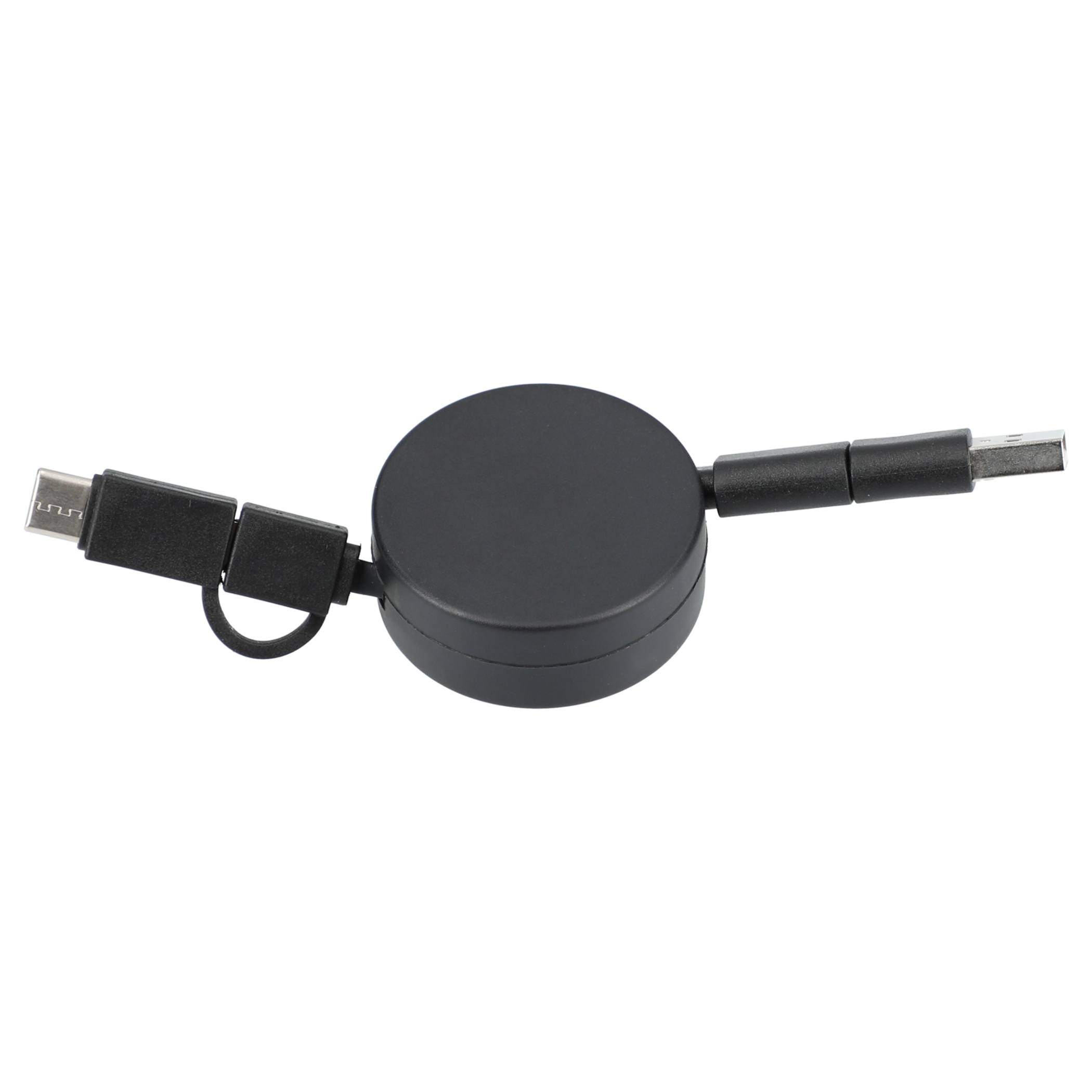 FSC® 100% Bamboo Retractable 5-in-1 Charging Cable - Image 3