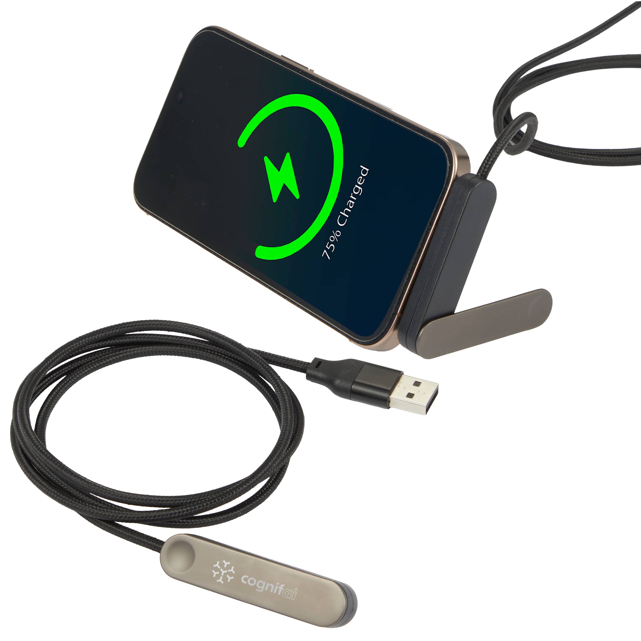 ChargeStand 3-in-1 USB-A & USB-C Fast Charging Cable