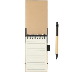 Alternative view of 5" x 3" FSC® Mix Recycled Jotter with Pen
