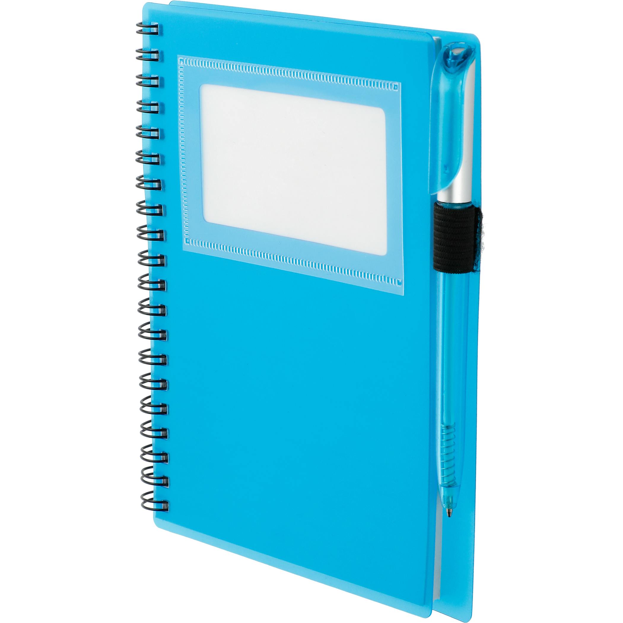 5.5" x 7" FSC® Mix Star Spiral Notebook with Pen - Image 3