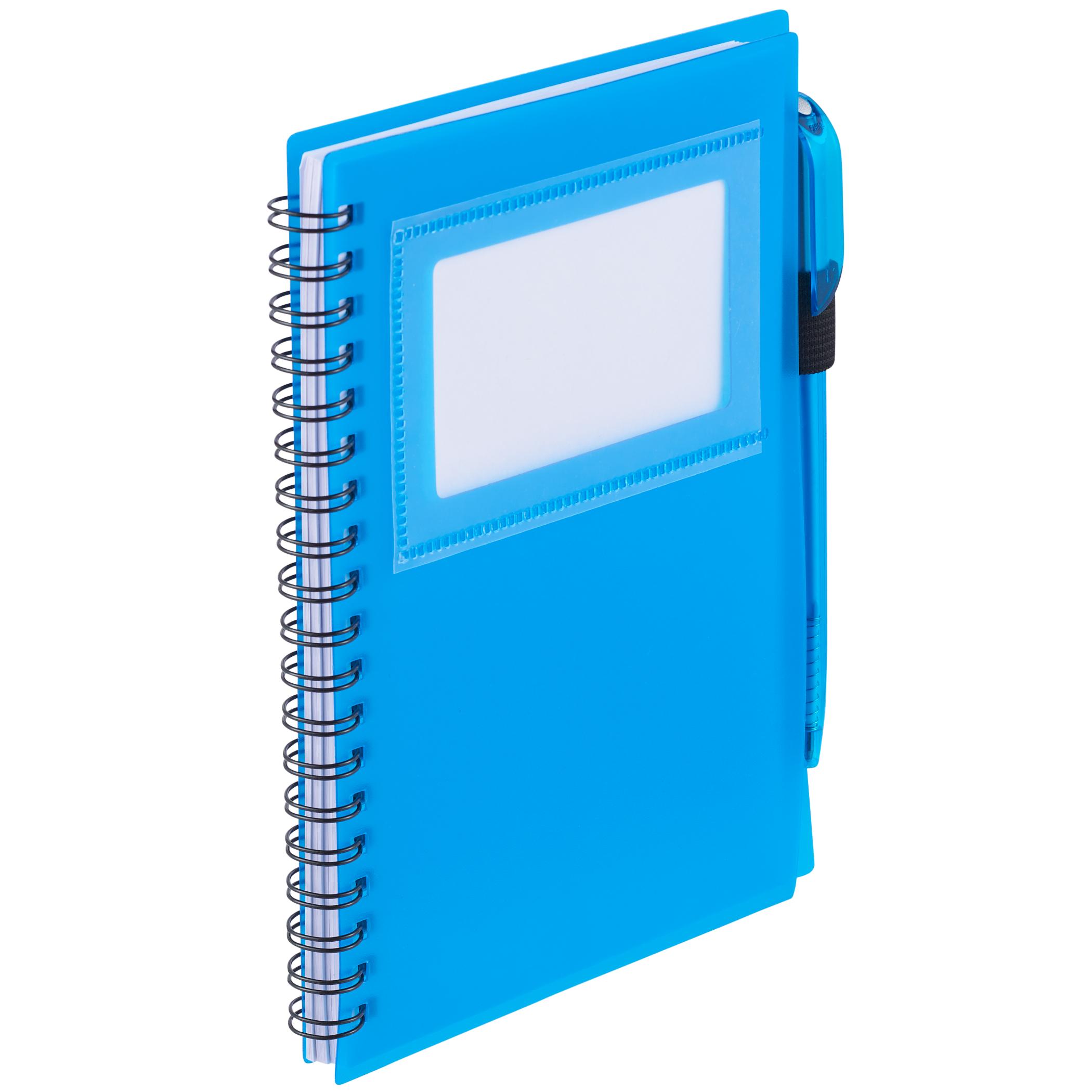 5.5" x 7" FSC® Mix Star Spiral Notebook with Pen - Image 4