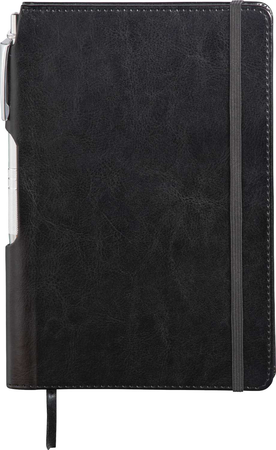 6" x 8.5" FSC® Mix Viola Bound Notebook with Pen - Image 3