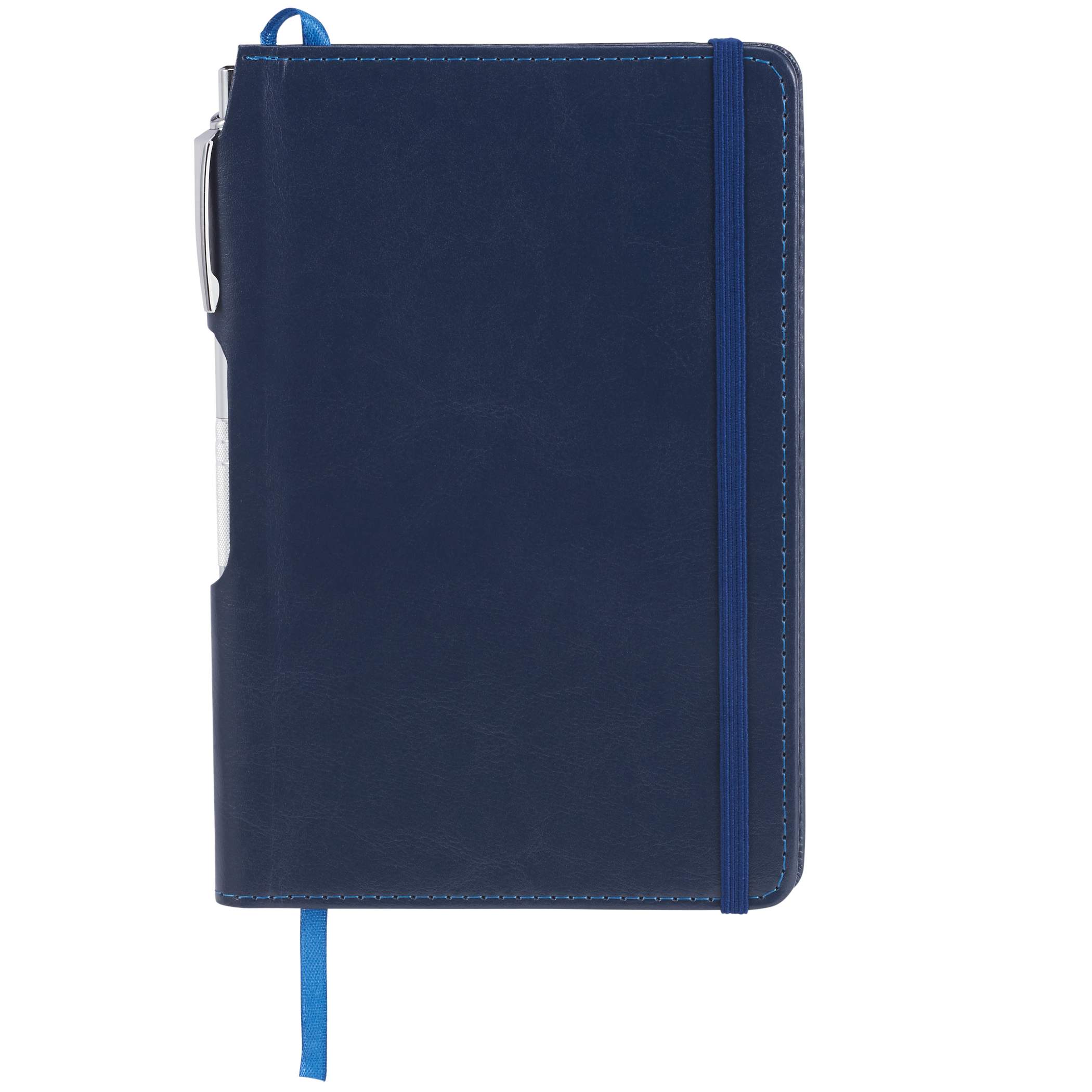 6" x 8.5" FSC® Mix Viola Bound Notebook with Pen - Image 7