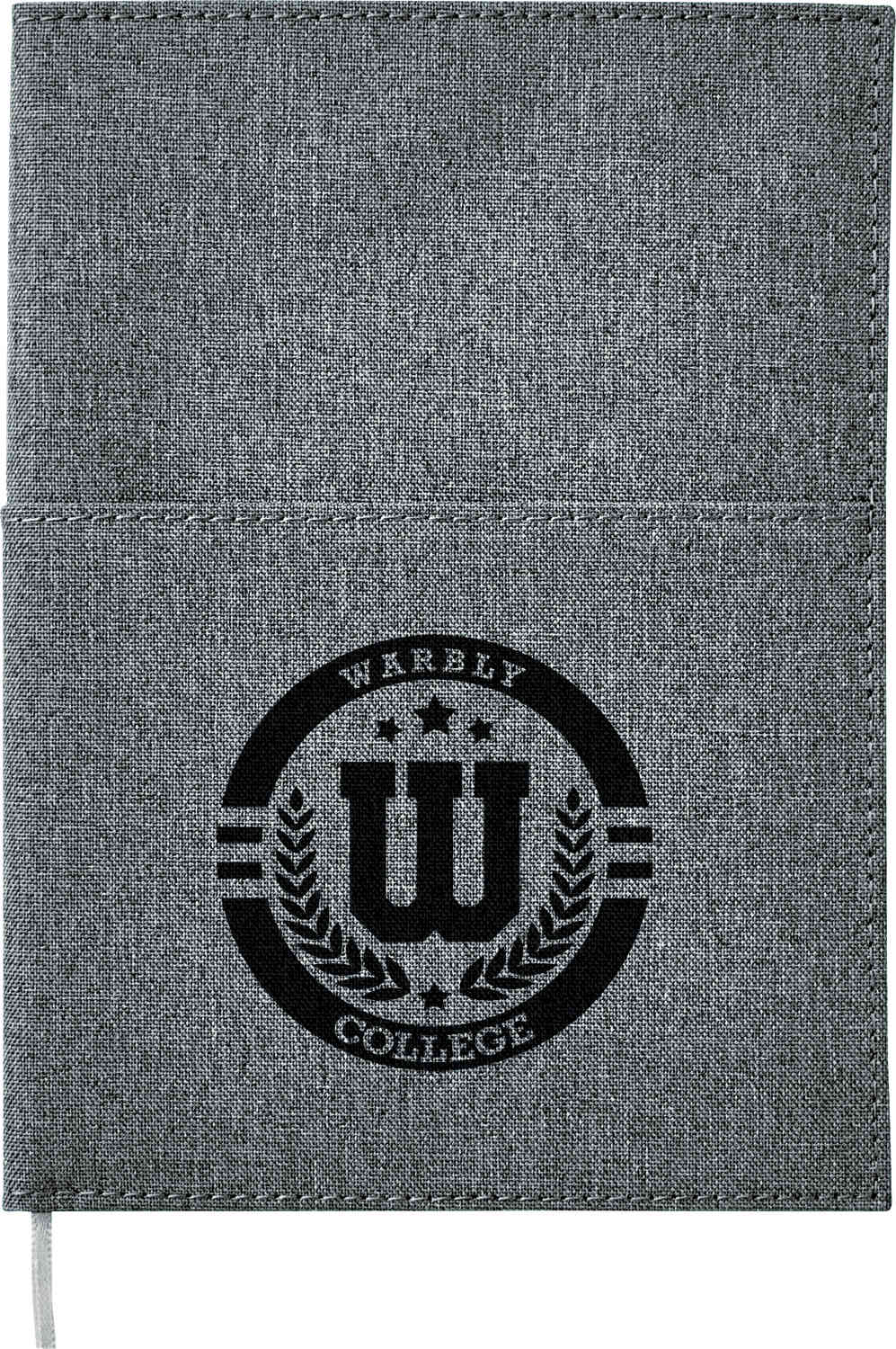 5"x 7" FSC® Mix Canvas Pocket Refillable Notebook