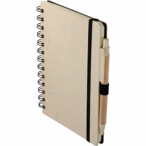 Alternative view of 5" x 7" FSC® Mix Wheat Straw Notebook with Pen