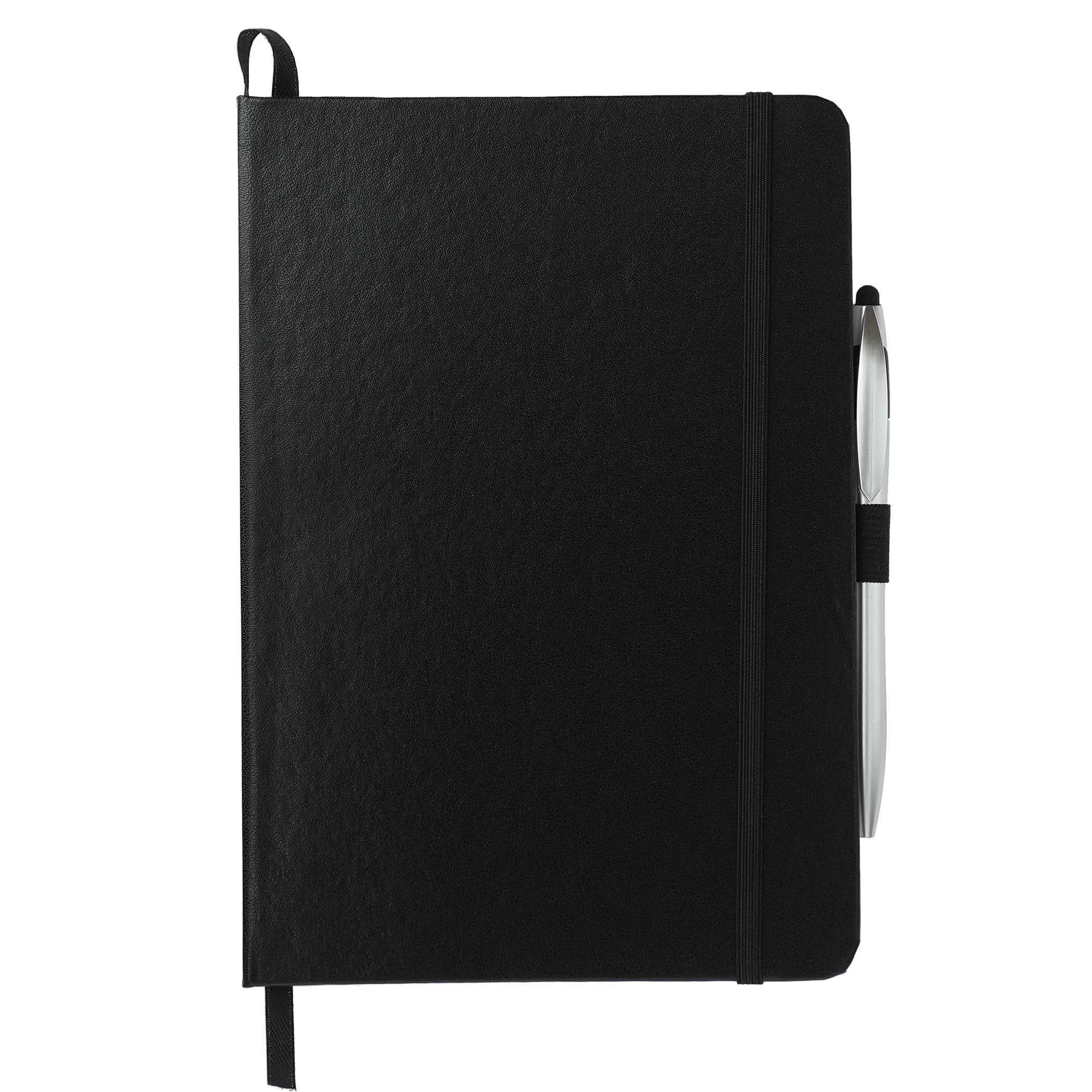 6" x 8.5" FSC® Mix Crown Journal with Pen-Stylus - Image 2