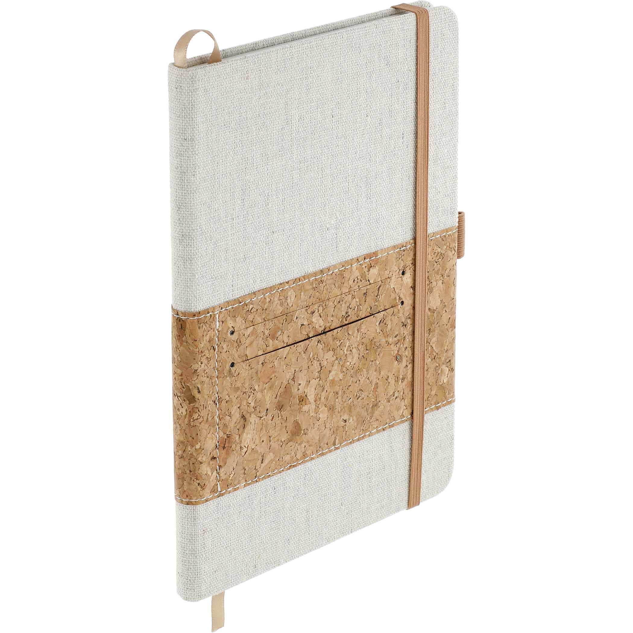 5.5" x 8.5" FSC® Mix Recycled Cotton Cork Notebook - Image 5