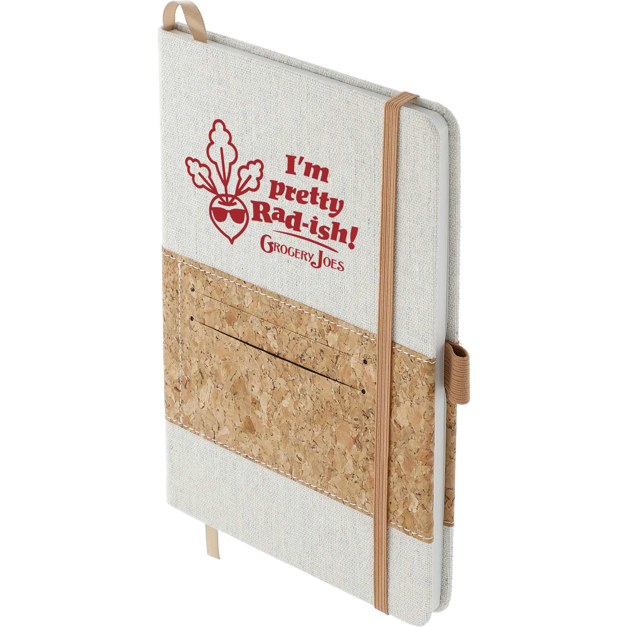 5.5" x 8.5" FSC® Mix Recycled Cotton Cork Notebook - Image 8