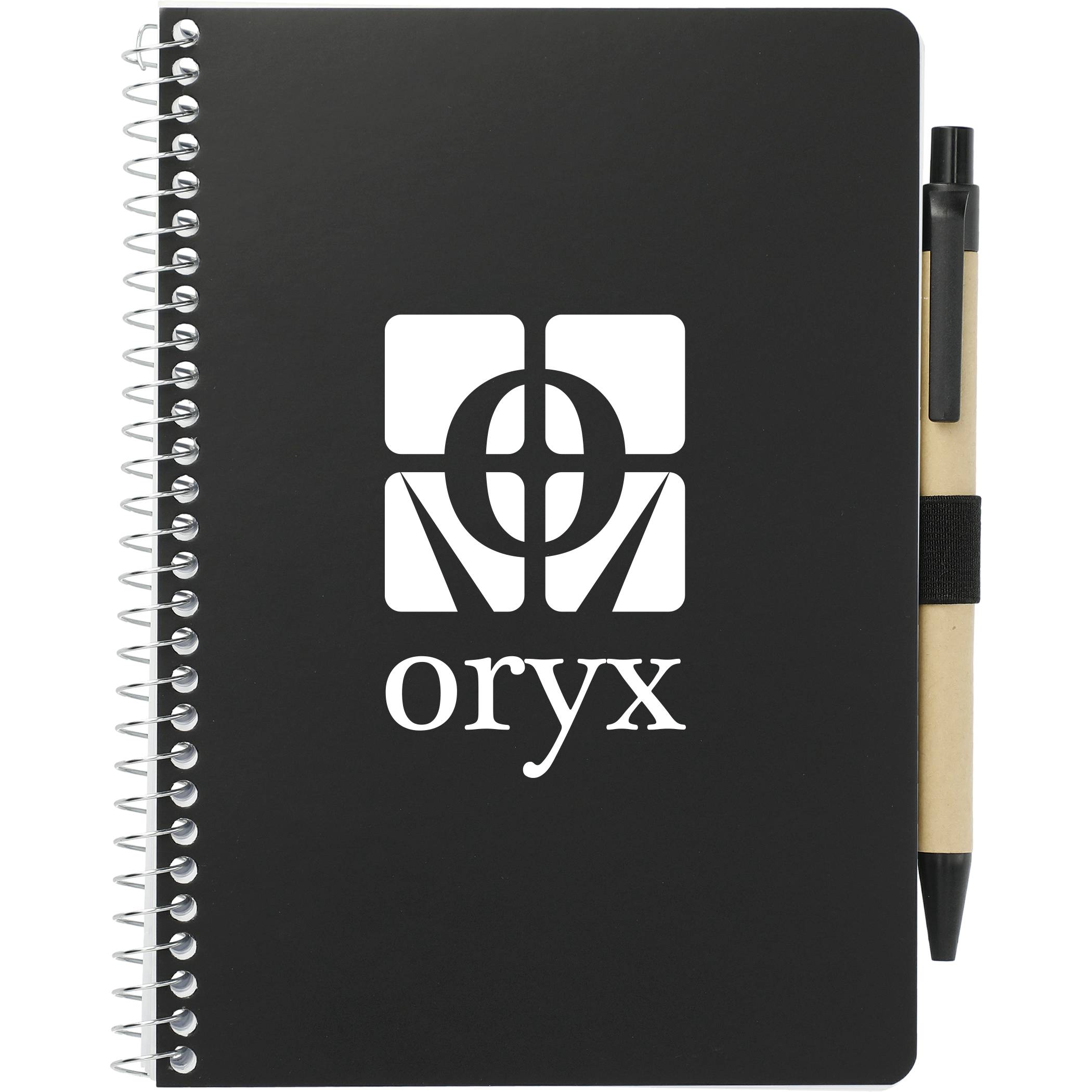 5” x 7” FSC® Mix Spiral Notebook with Pen - Image 8