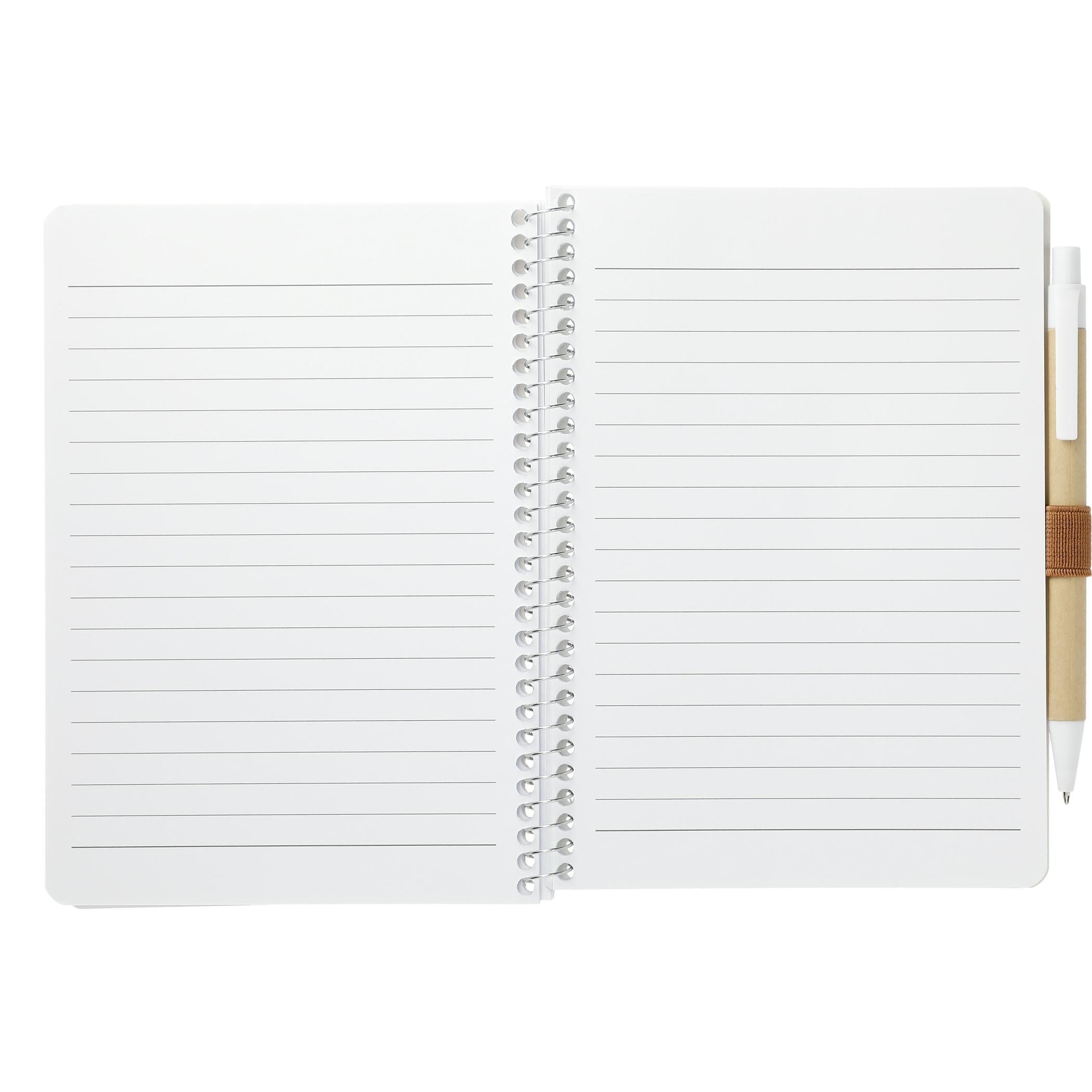 5” x 7” FSC® Mix Spiral Notebook with Pen - Image 15