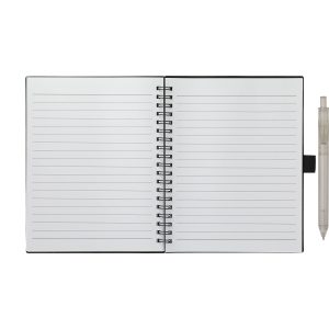 Alternative view of 5.5” x 7” FSC® Recycled Spiral Notebook w/ RPET Pen