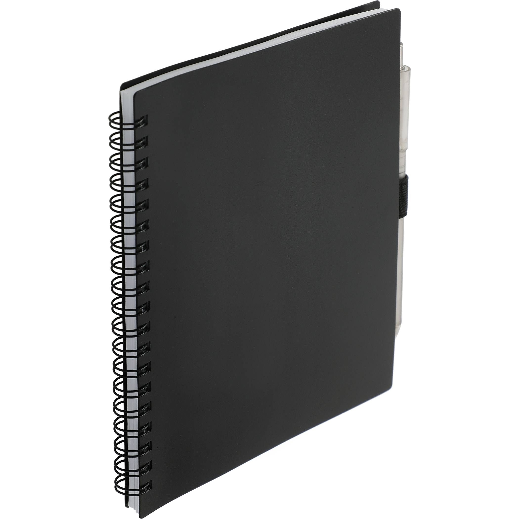 5.5” x 7” FSC® Recycled Spiral Notebook w/ RPET Pen - Image 4