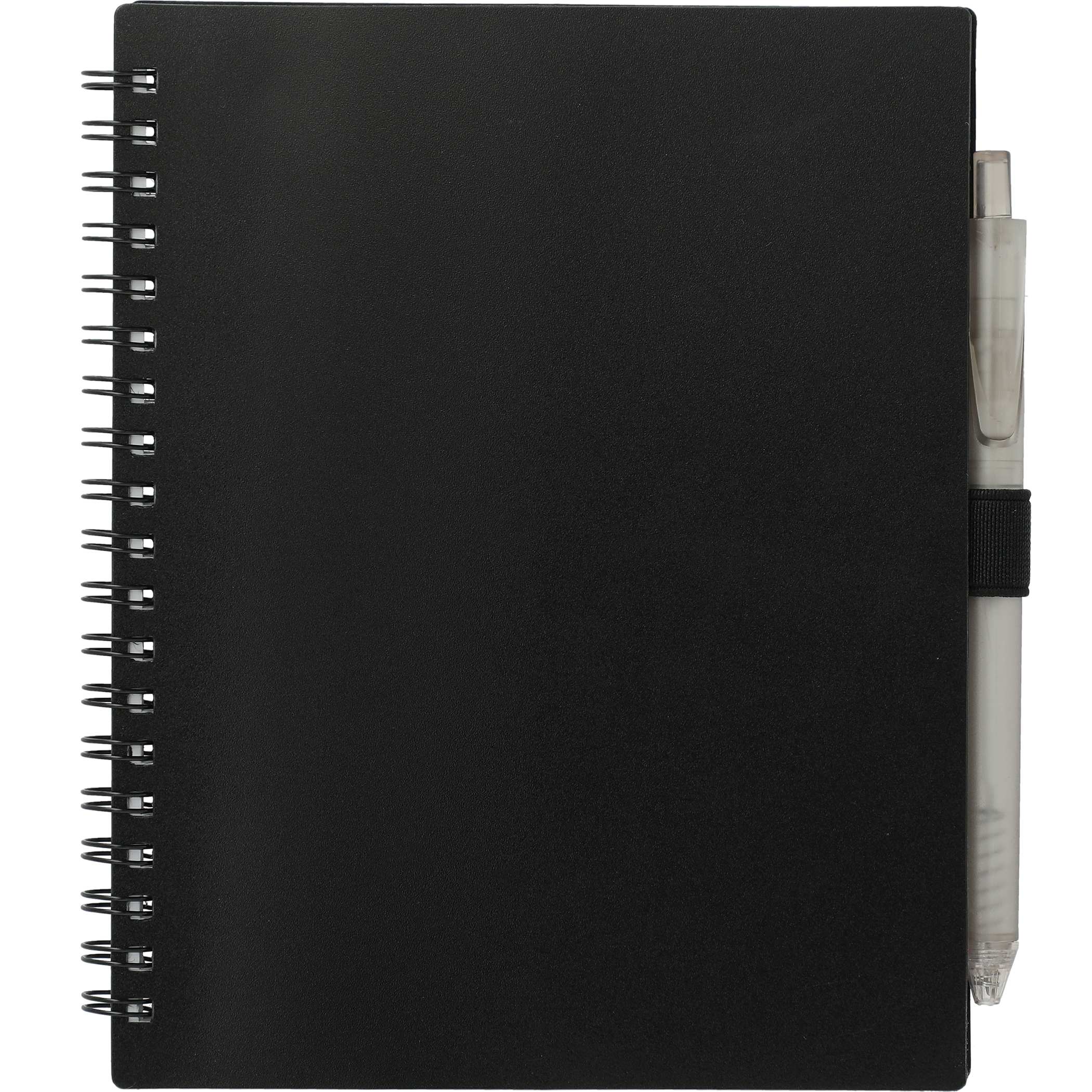 5.5” x 7” FSC® Recycled Spiral Notebook w/ RPET Pen - Image 5