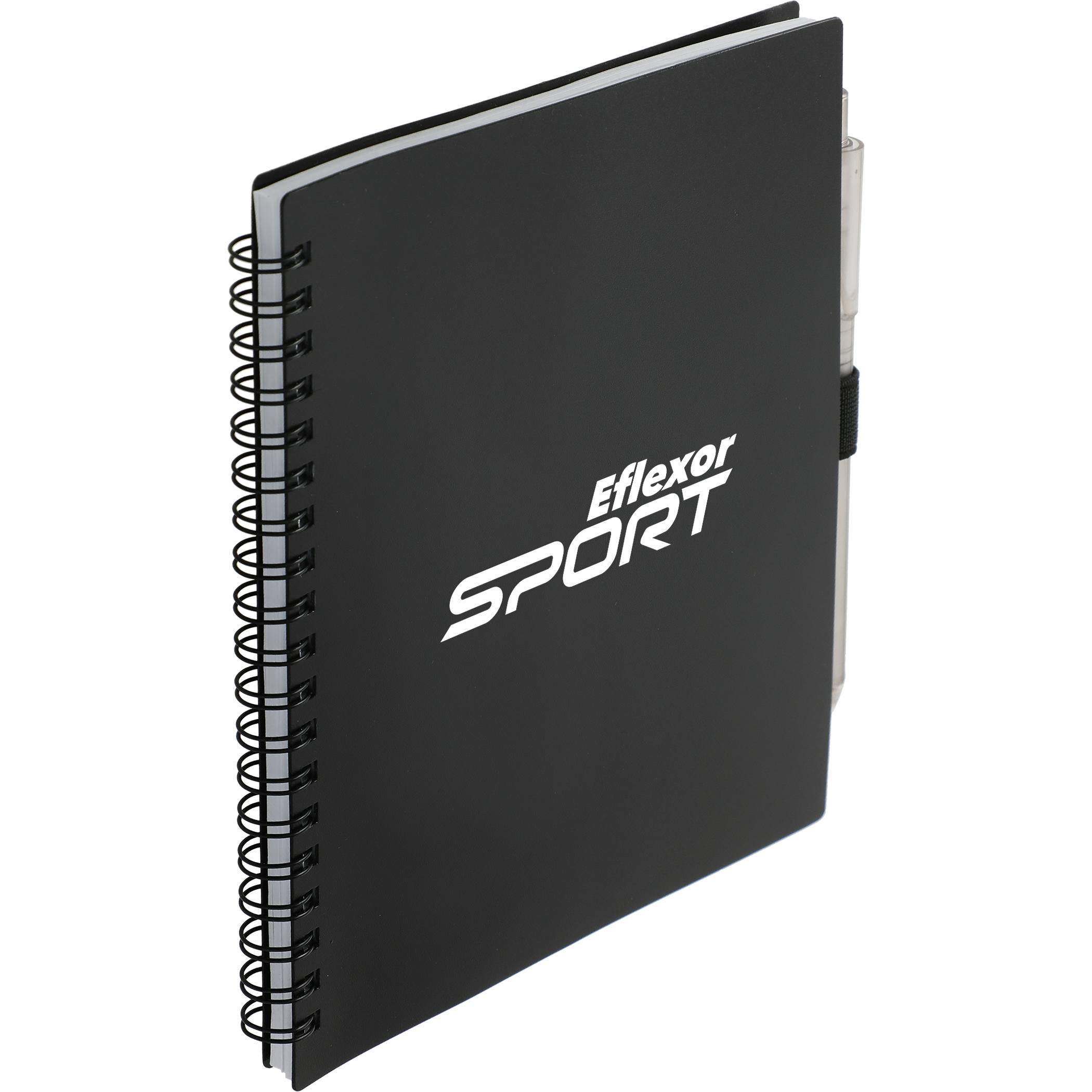 5.5” x 7” FSC® Recycled Spiral Notebook w/ RPET Pen - Image 7