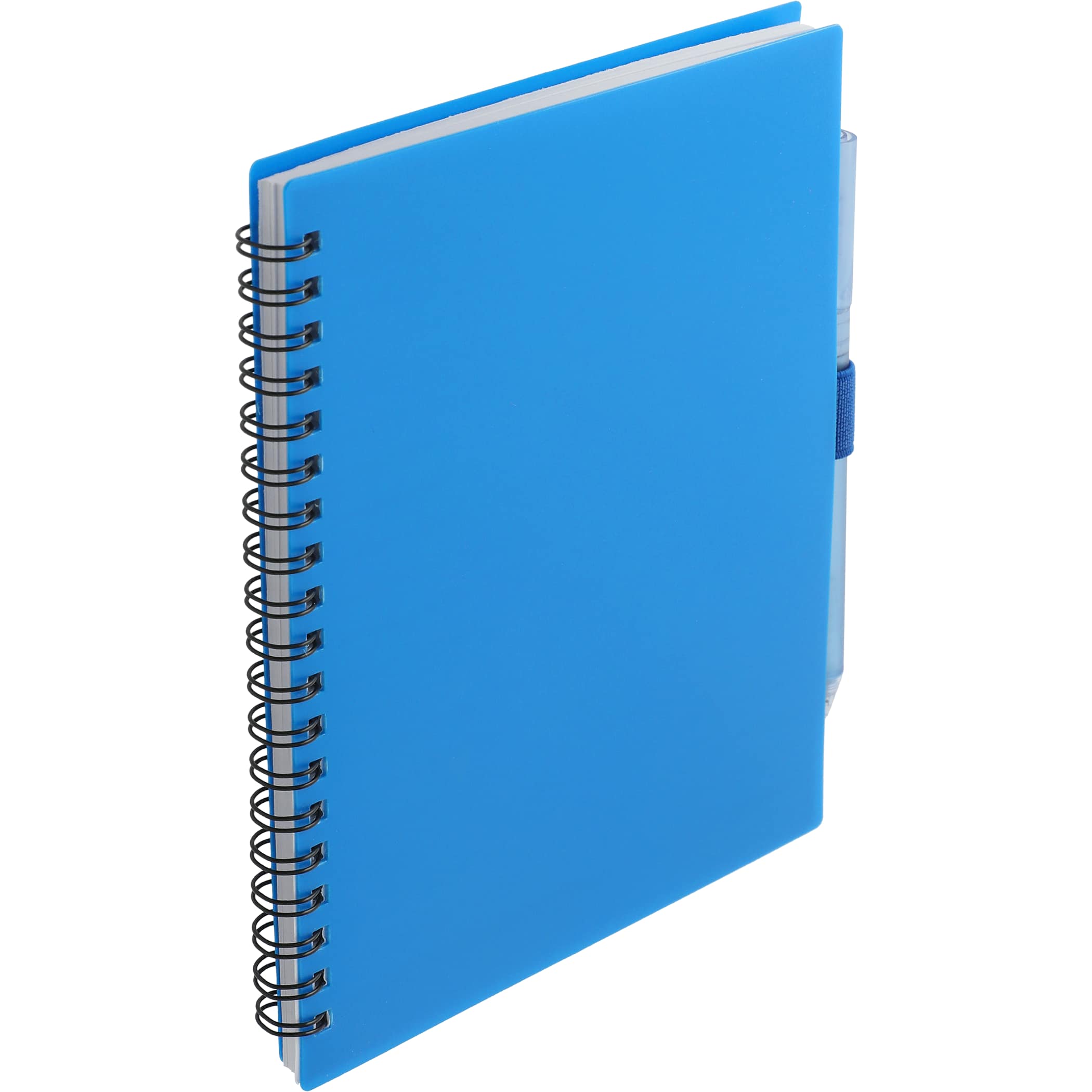 5.5” x 7” FSC® Recycled Spiral Notebook w/ RPET Pen - Image 10