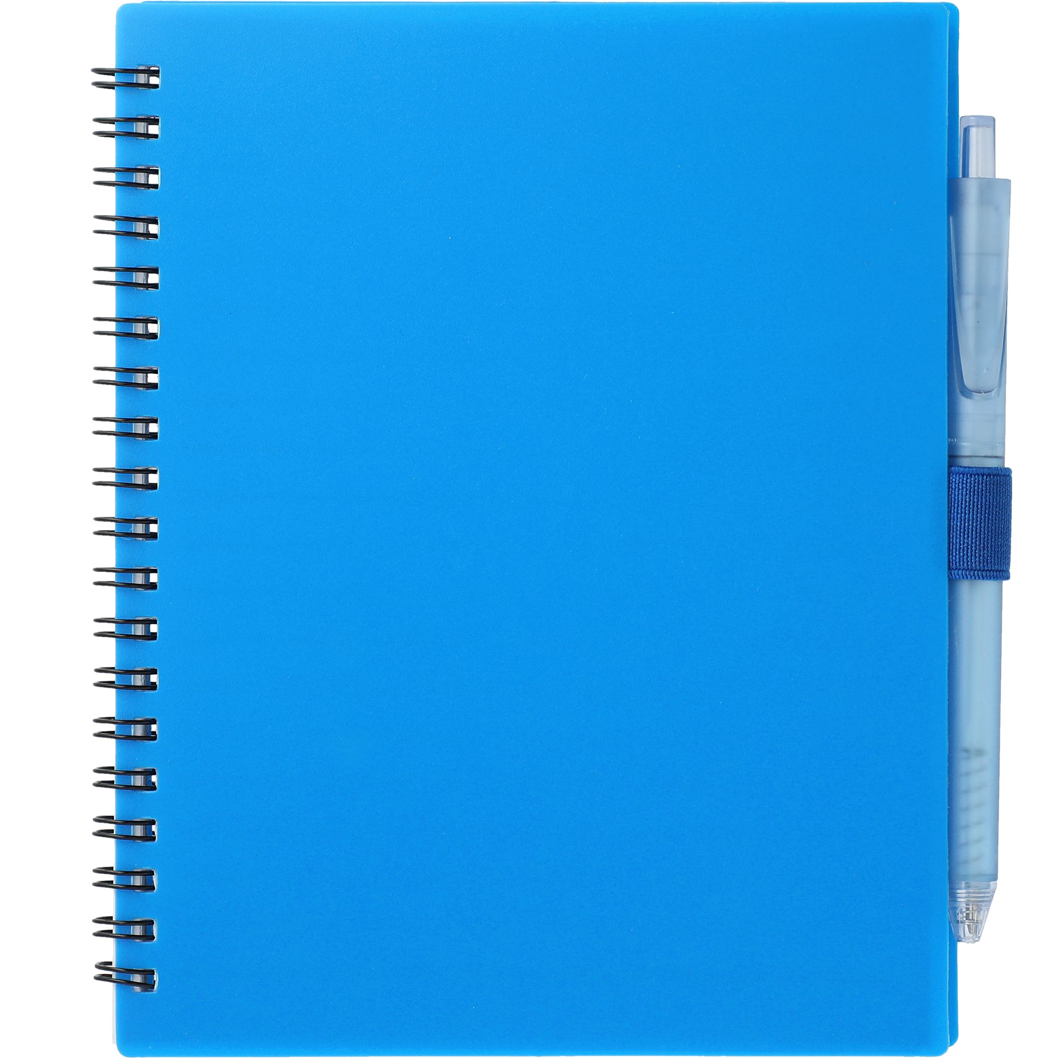 5.5” x 7” FSC® Recycled Spiral Notebook w/ RPET Pen - Image 11