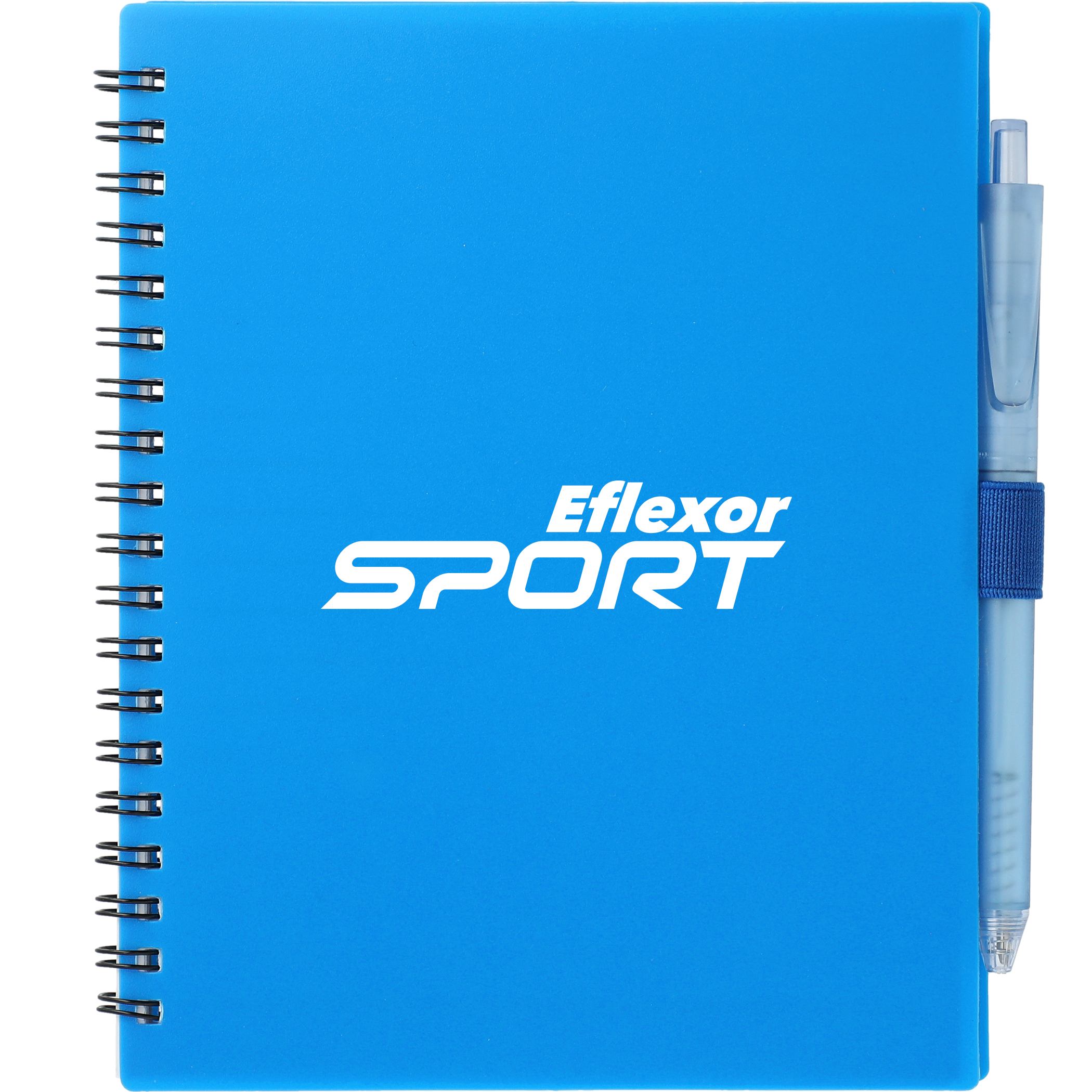 5.5” x 7” FSC® Recycled Spiral Notebook w/ RPET Pen - Image 14