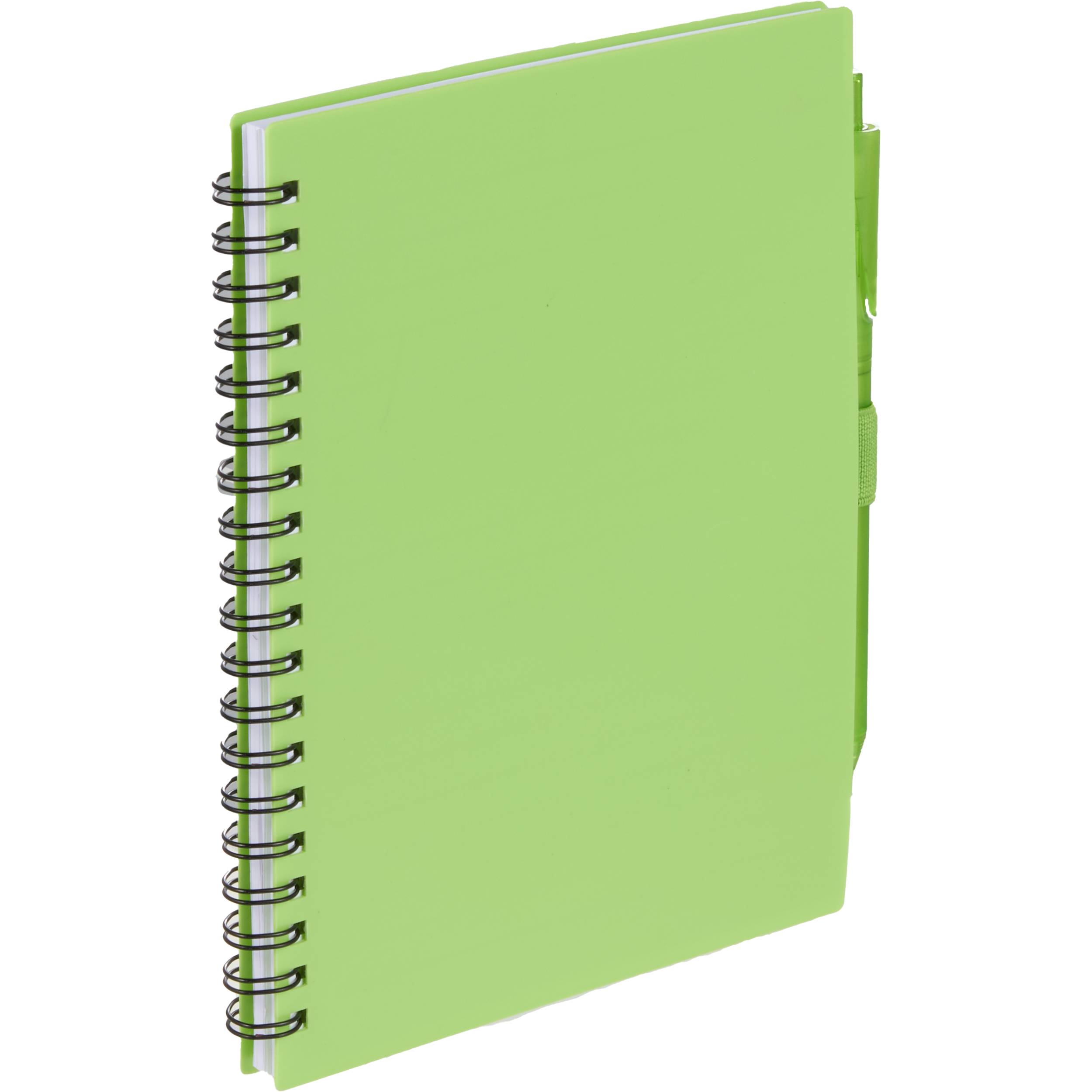 5.5” x 7” FSC® Recycled Spiral Notebook w/ RPET Pen - Image 15