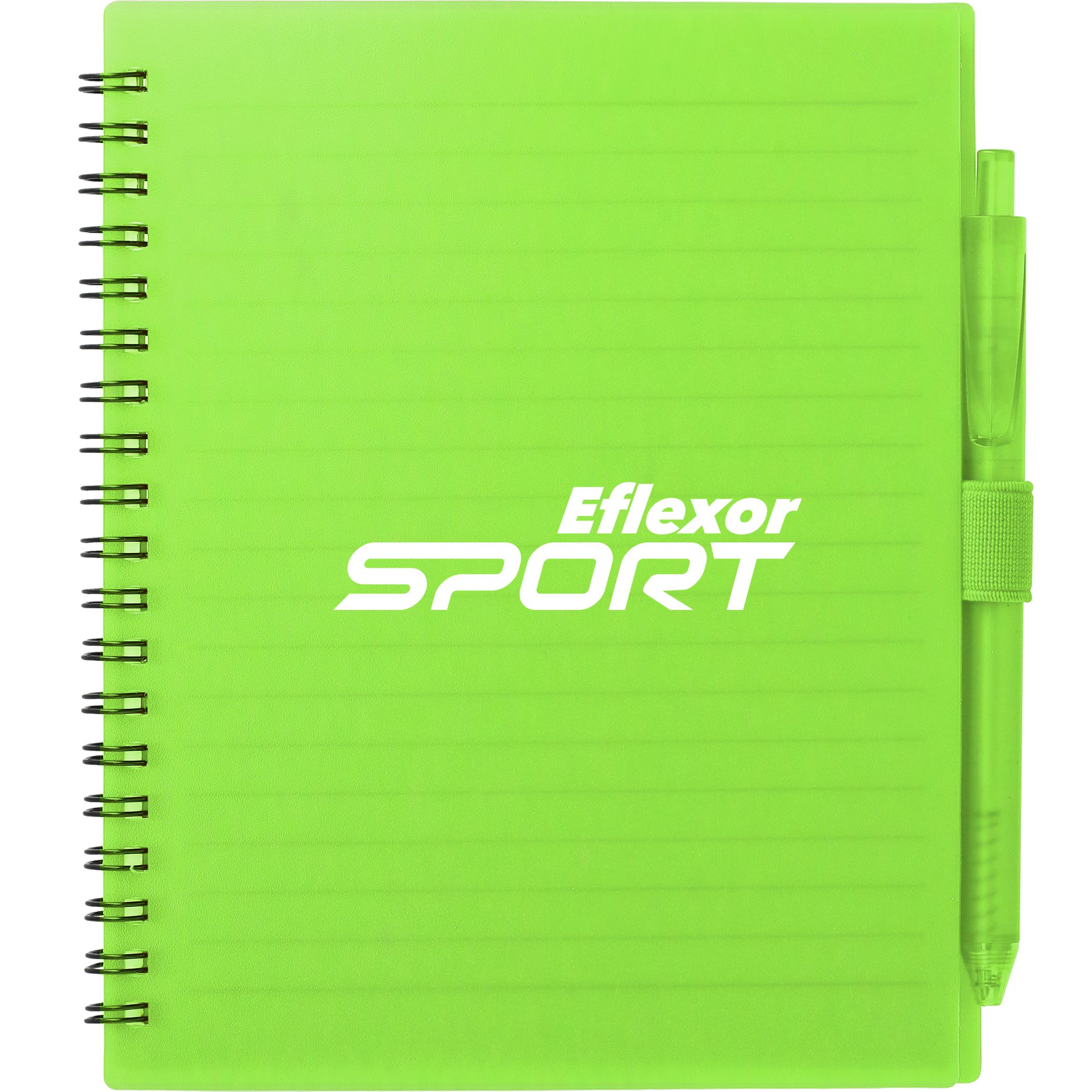 5.5” x 7” FSC® Recycled Spiral Notebook w/ RPET Pen - Image 17