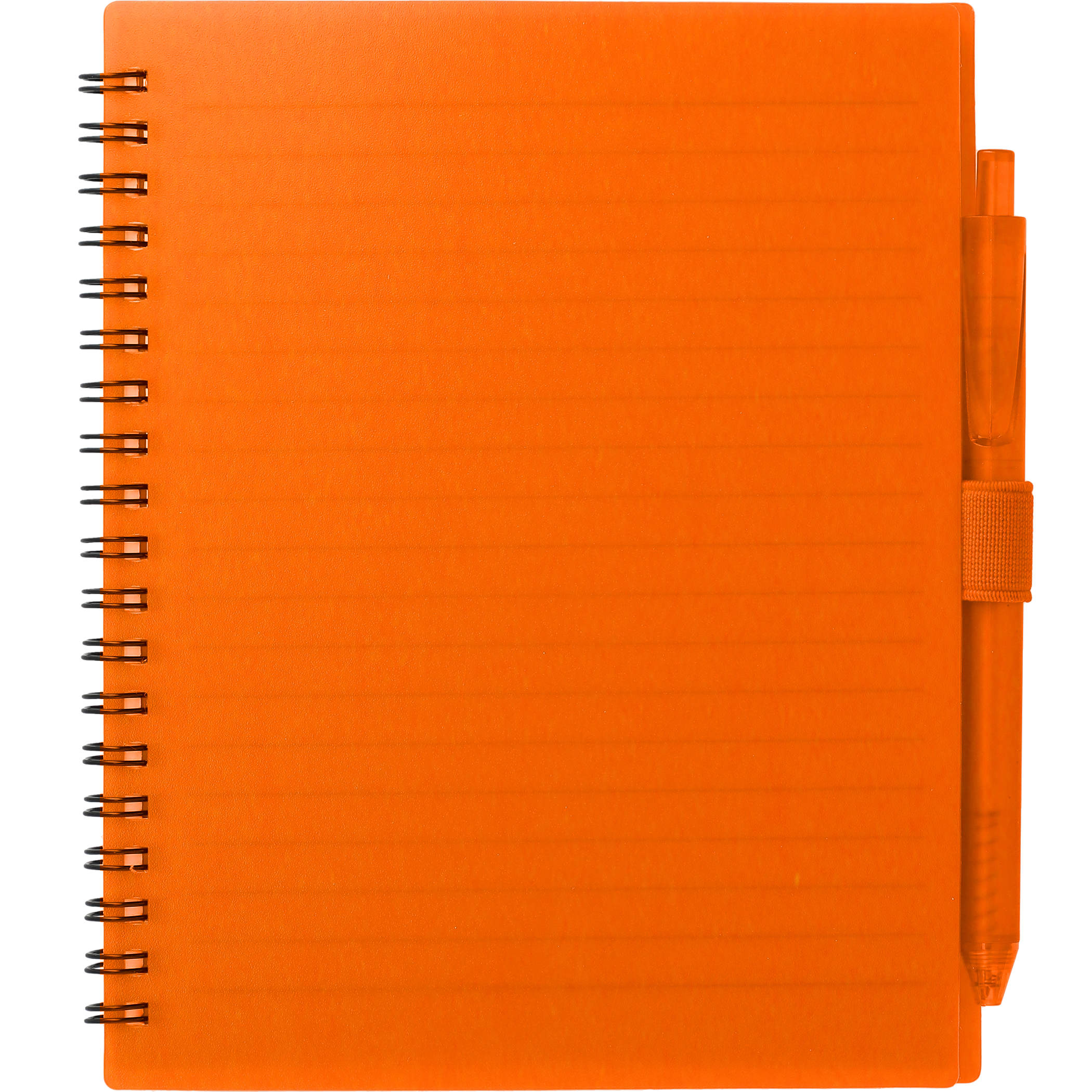5.5” x 7” FSC® Recycled Spiral Notebook w/ RPET Pen - Image 18