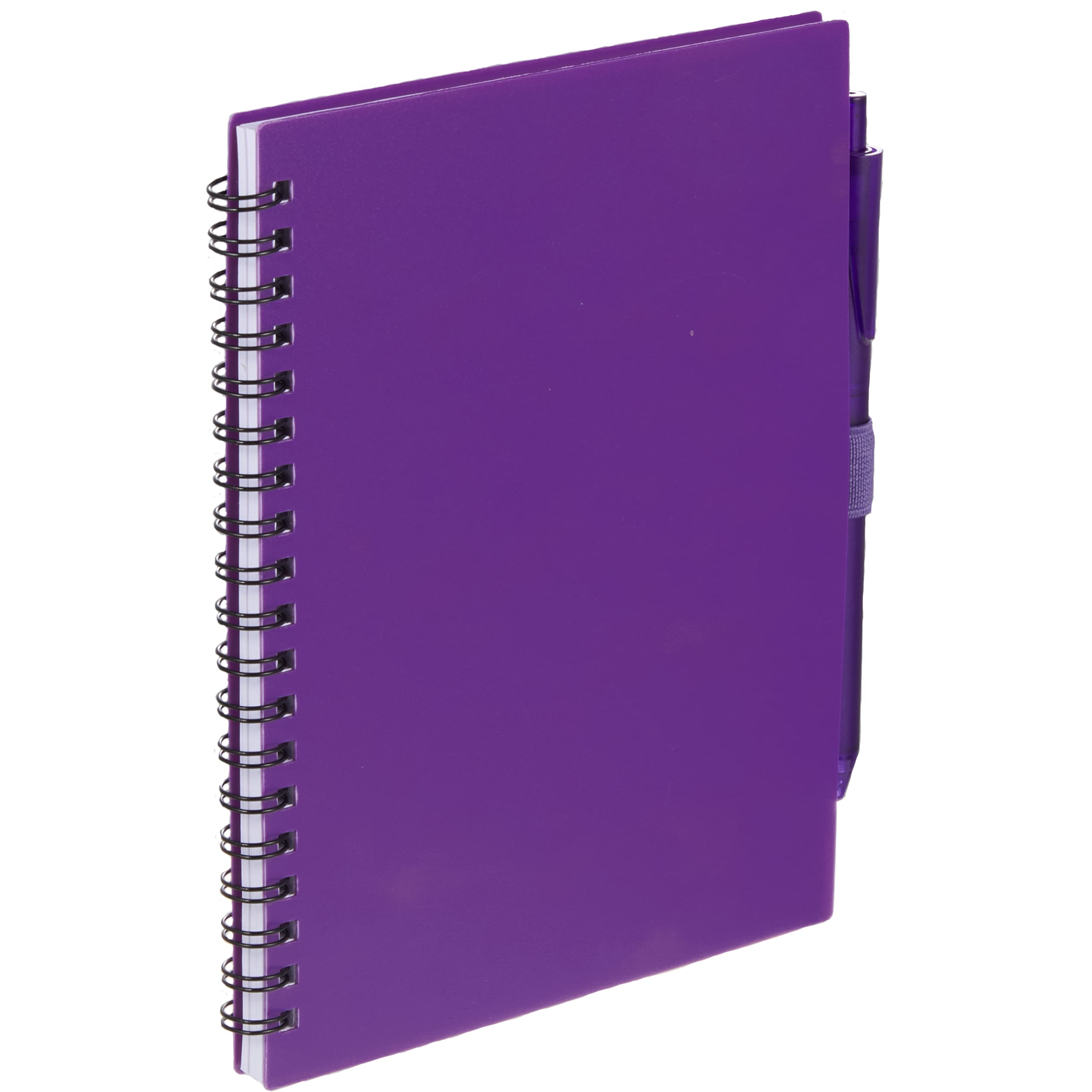5.5” x 7” FSC® Recycled Spiral Notebook w/ RPET Pen - Image 21