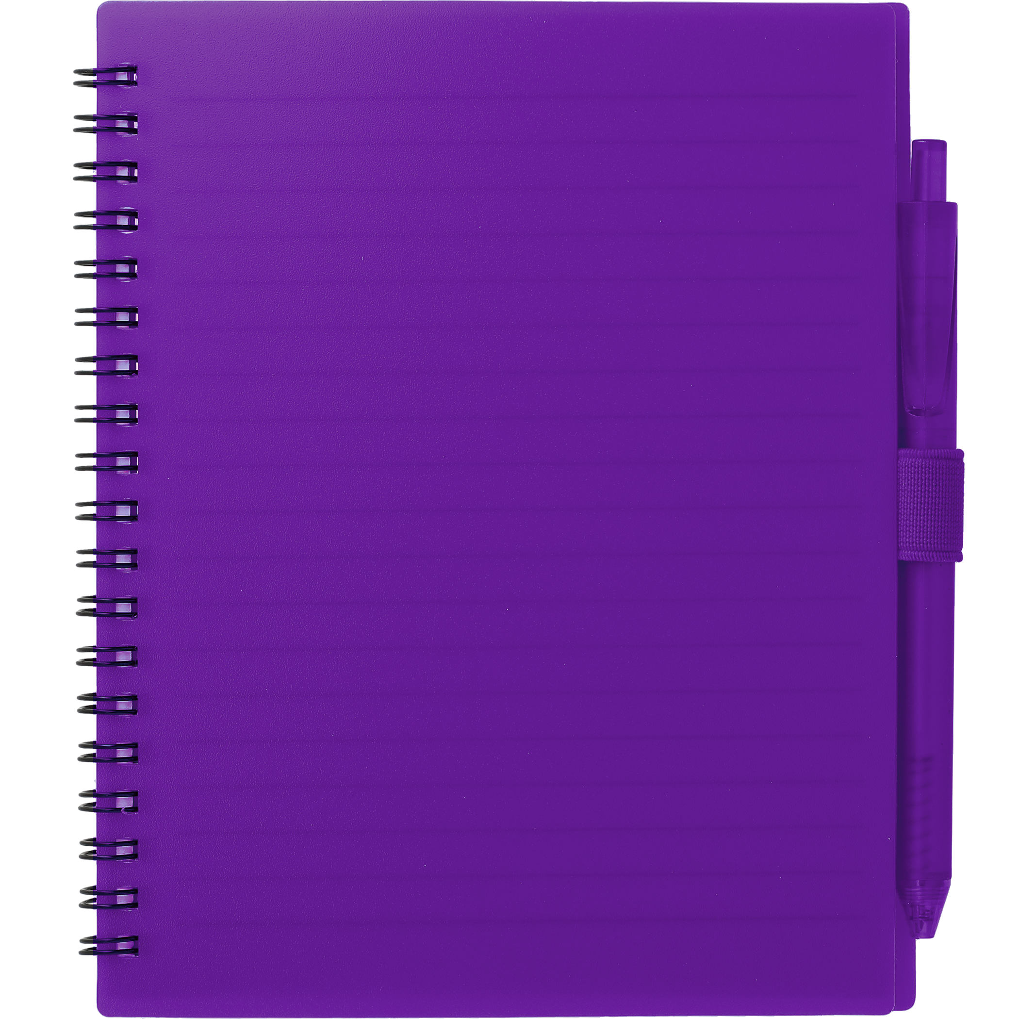 5.5” x 7” FSC® Recycled Spiral Notebook w/ RPET Pen - Image 22