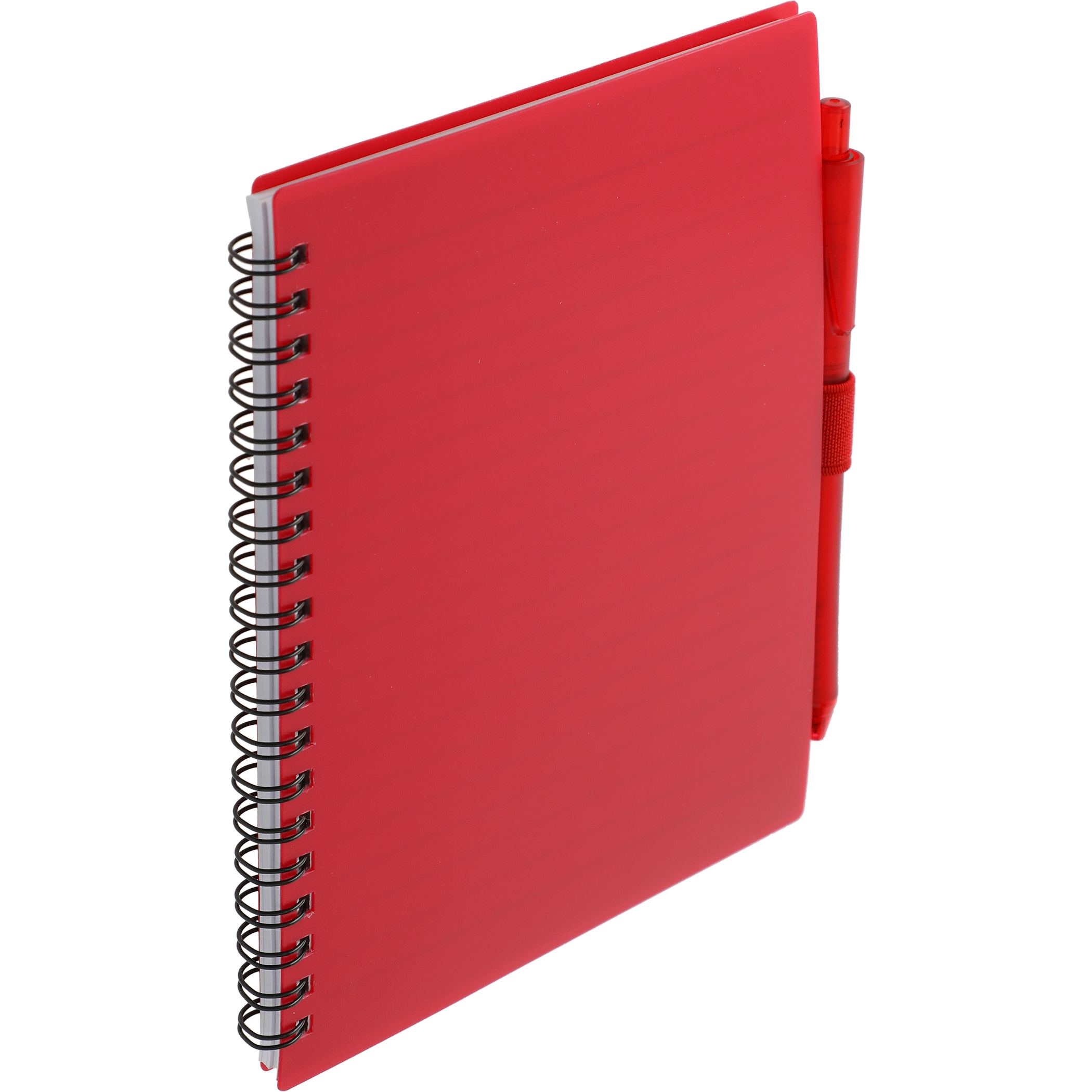 5.5” x 7” FSC® Recycled Spiral Notebook w/ RPET Pen - Image 26