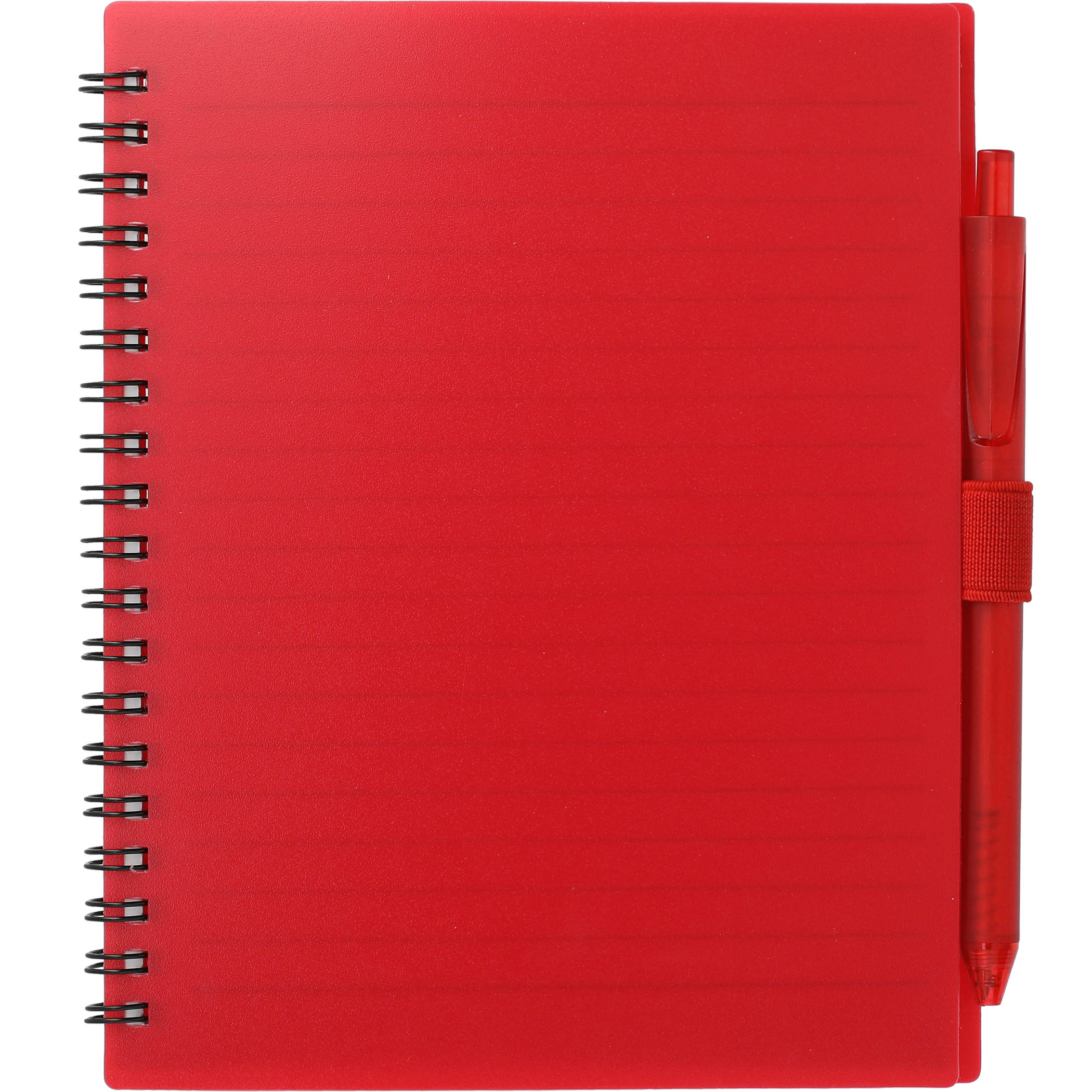 5.5” x 7” FSC® Recycled Spiral Notebook w/ RPET Pen - Image 27