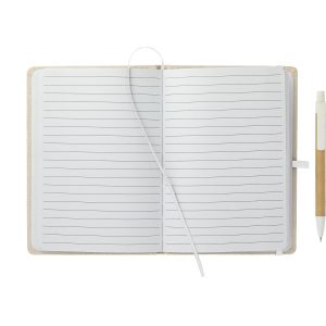 Alternative view of 5" x 7" Organic Cotton Bound Notebook w/Pen