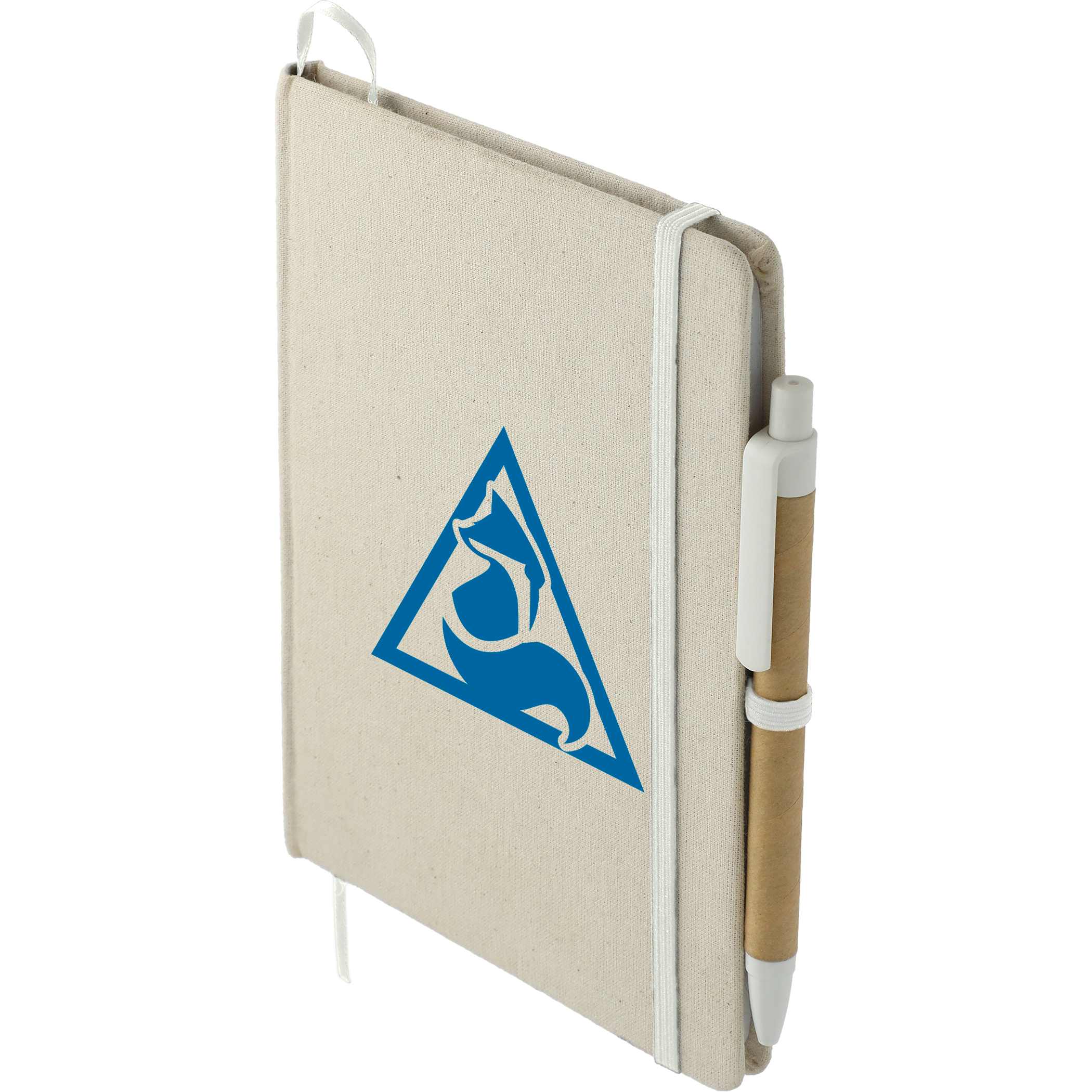 5" x 7" Organic Cotton Bound Notebook w/Pen - Image 6