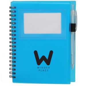 5" x 7" FSC® Recycled Star Spiral Notebook with Pen