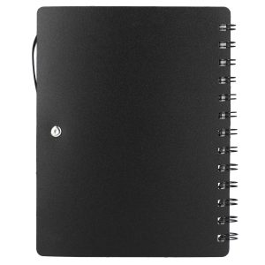 Alternative view of 5" x 7" Recycled Dual Pocket Spiral Notebook w Pen